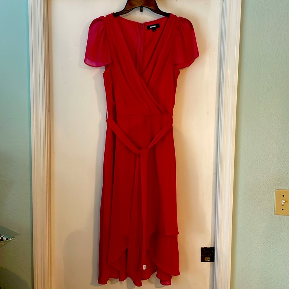 DKNY Size 10 Fuchsia Dress